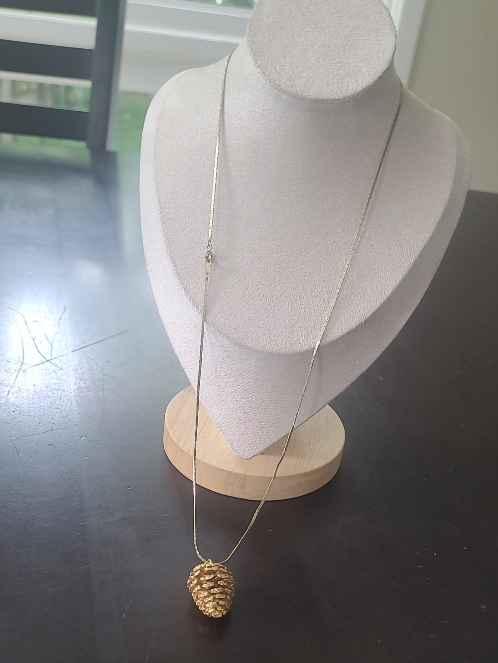 Goldtone Acorn Necklace